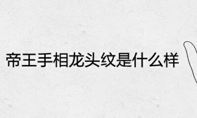 君王手相龙头纹是怎样的