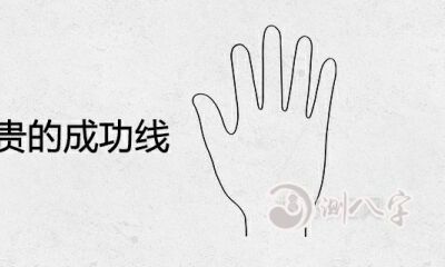 晚年时期大福大贵的成功线手相分析