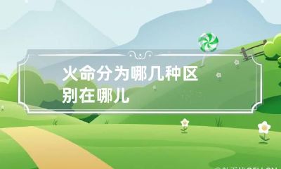 火命分为哪几种 区别在哪儿