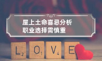 屋上土命喜忌分析 职业选择需慎重