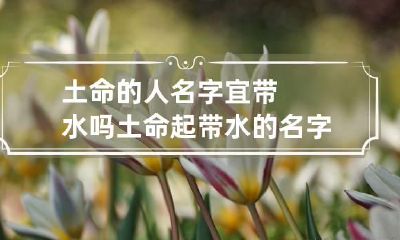 土命的人名字宜带水吗 土命起带水的名字好吗