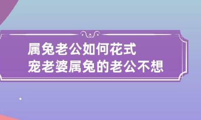 属兔老公如何花式宠老婆 属兔的老公不想碰你是不是外面有女人了
