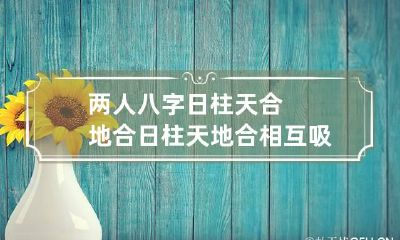 两人八字日柱天合地合 日柱天地合 相互吸引