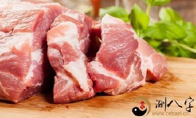 梦到很大一块生猪肉