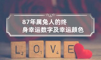 87年属兔人的终身幸运数字及幸运颜色 87年属兔人的幸运数字和幸运颜色