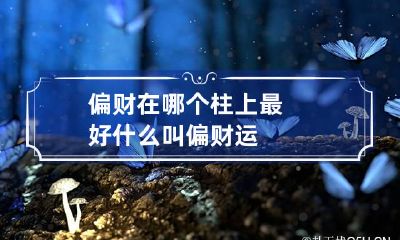 偏财在哪个柱上最好 什么叫偏财运