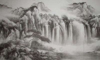 梦见有人帮我画了一幅山水国画