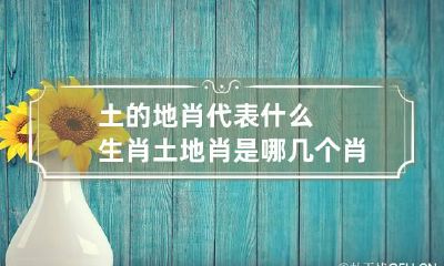 土的地肖代表什么生肖 土地肖是哪几个肖