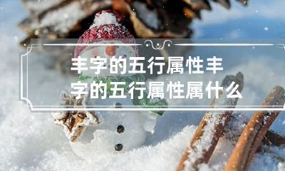 丰字的五行属性 丰字的五行属性属什么