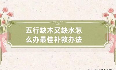五行缺木又缺水怎么办 最佳补救办法