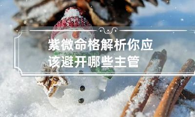 紫微命格解析你应该避开哪些主管