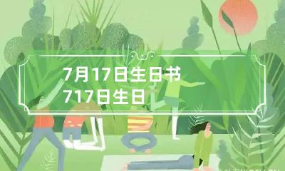 7月17日生日书 7.17日生日