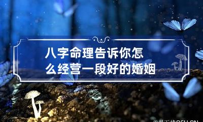 八字命理告诉你怎么经营一段好的婚姻