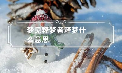 梦见释梦者 释梦什么意思