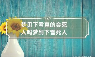 梦见下雪真的会死人吗 梦到下雪死人