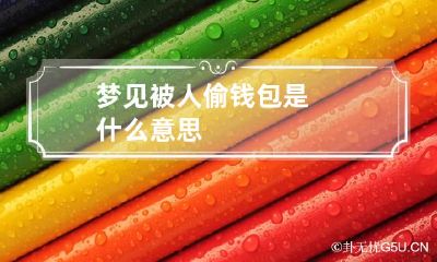 梦见被人偷钱包是什么意思