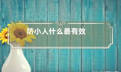 防小人什么最有效