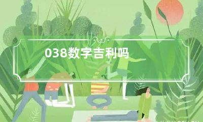 038数字吉利吗
