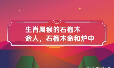 生肖属猴的石榴木命人，石榴木命和炉中火命合不合