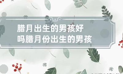 腊月出生的男孩好吗 腊月份出生的男孩