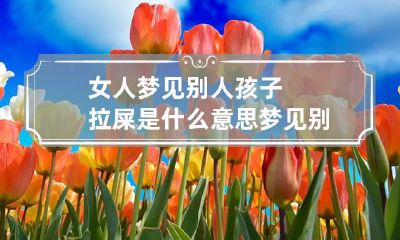 女人梦见别人孩子拉屎是什么意思 梦见别人的孩子拉屎是什么意思