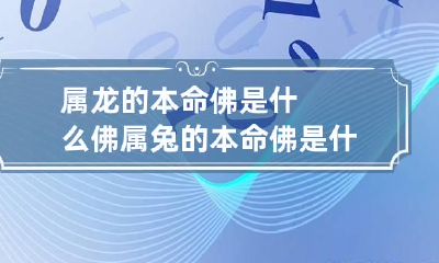 属龙的本命佛是什么佛 属兔的本命佛是什么