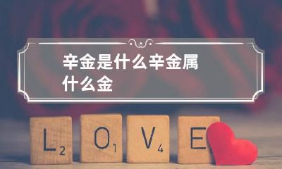 辛金是什么 辛金属什么金