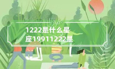 1222是什么星座 19911222是什么星座