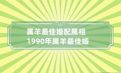 属羊最佳婚配属相 1990年属羊最佳婚配