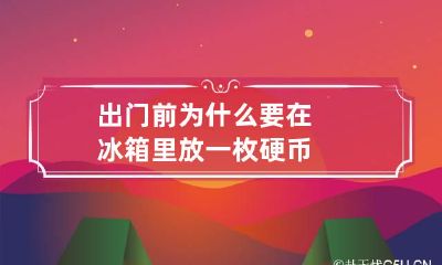 出门前为什么要在冰箱里放一枚硬币