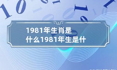 1981年生肖是什么 1981年生是什么生肖