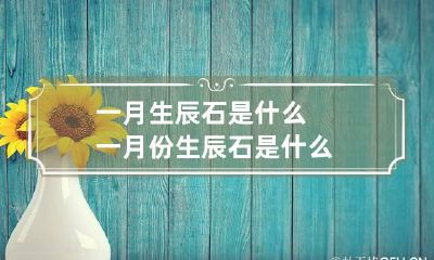 一月生辰石是什么 一月份生辰石是什么