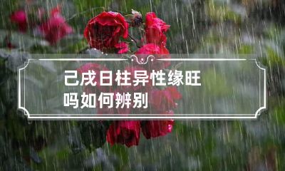 己戌日柱异性缘旺吗 如何辨别