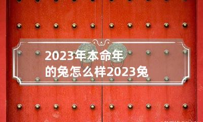 2023年本命年的兔怎么样 2023兔年本命年要注意什么