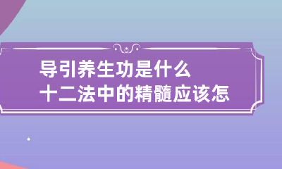 导引养生功是什么十二法中的精髓应该怎么练习