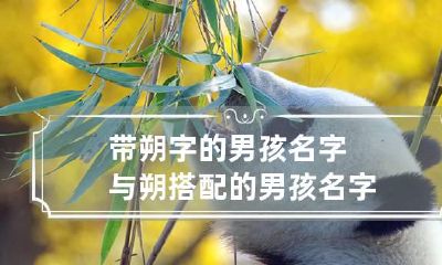 带朔字的男孩名字 与朔搭配的男孩名字