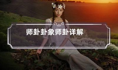 师卦卦象 师卦详解