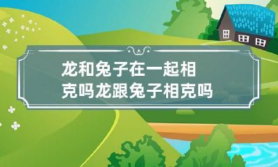 龙和兔子在一起相克吗 龙跟兔子相克吗