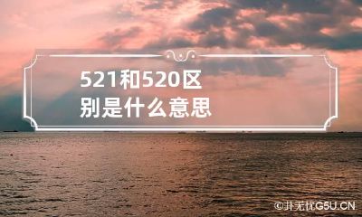 521和520区别是什么意思