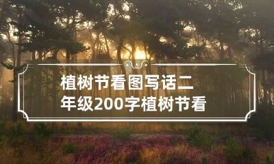植树节看图写话二年级200字 植树节看图写话二年级 范文