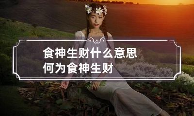 食神生财什么意思 何为食神生财