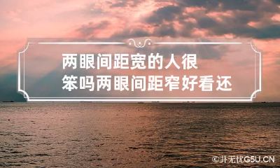 两眼间距宽的人很笨吗 两眼间距窄好看还是宽好看