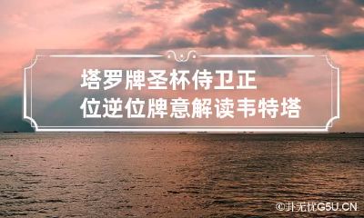 塔罗牌圣杯侍卫正位/逆位牌意解读 韦特塔罗牌圣杯侍从正位