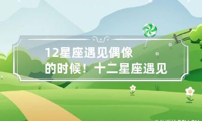 12星座遇见偶像的时候！ 十二星座遇见