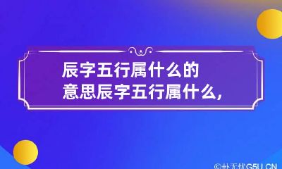 辰字五行属什么的意思 辰字五行属什么,寓意如何