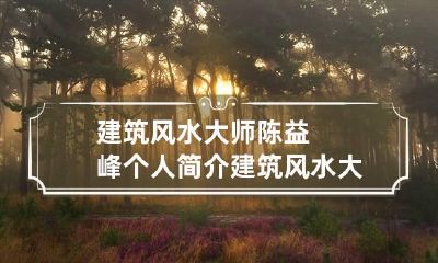 建筑风水大师陈益峰个人简介 建筑风水大师陈益峰个人简介及作品