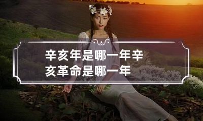 辛亥年是哪一年 辛亥革命是哪一年