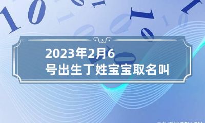 2023年2月6号出生丁姓宝宝取名叫什么 丁姓男孩名字大全鼠年两个字