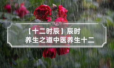 【十二时辰】辰时养生之道 中医养生十二时辰