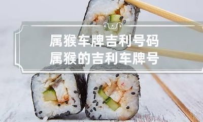 属猴车牌吉利号码 属猴的吉利车牌号